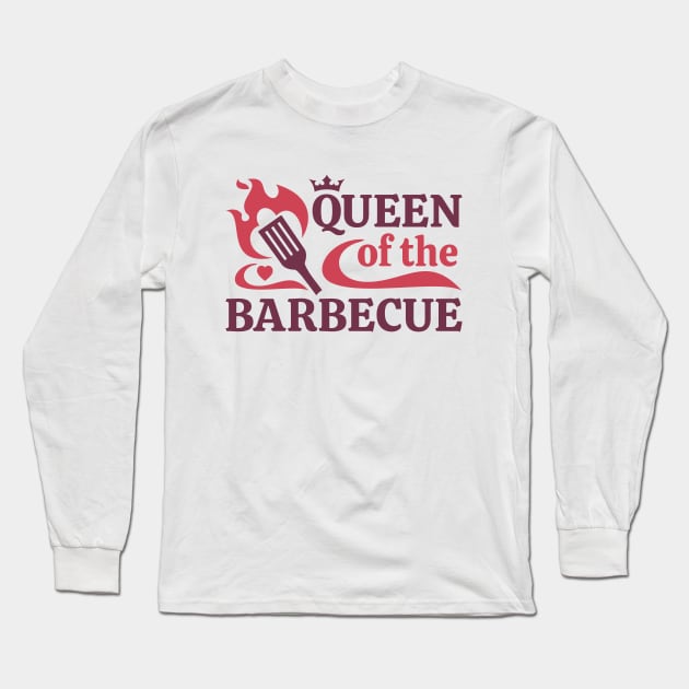 Queen Of The Barbecue Long Sleeve T-Shirt by Cherrific